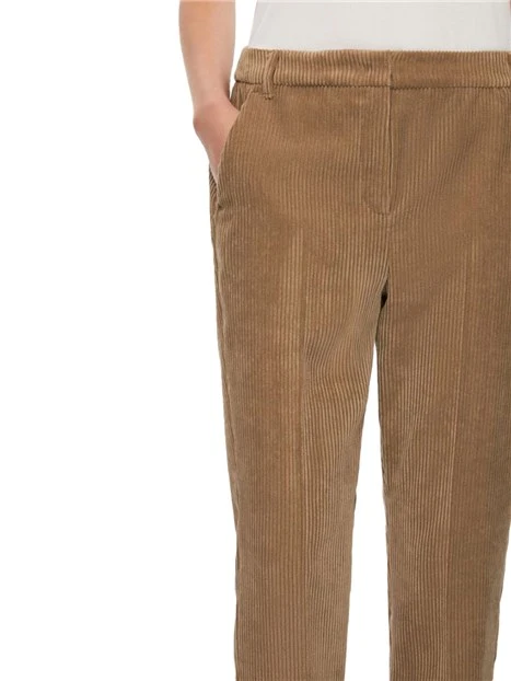PANTALONE A COSTE  CHINO FRANCIS DONNA MARRONE