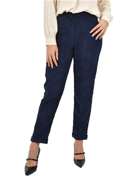 PANTALONE A COSTE  CHINO FRANCIS DONNA BLU
