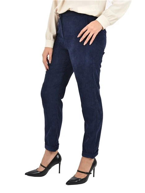 PANTALONE A COSTE  CHINO FRANCIS DONNA BLU