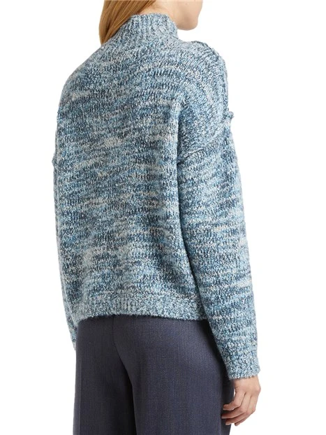 MAGLIA DOLCEVITA IN MISTO MOHAIR LANA E ALPACA DONNA BIANCO
