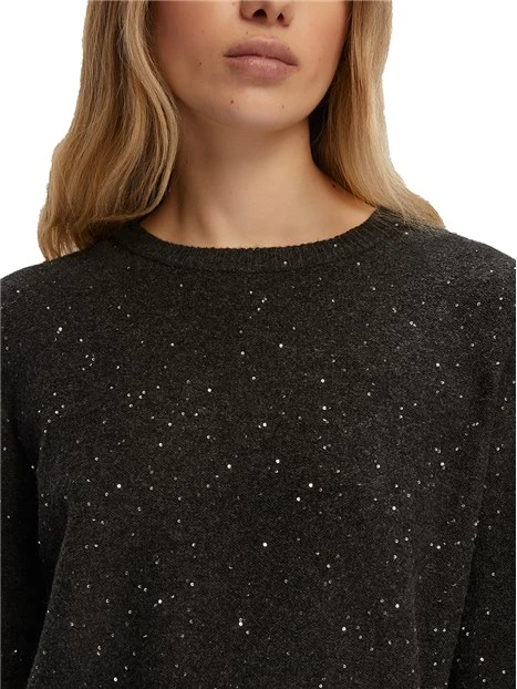GIROCOLLO CON PAILLETTES DONNA GIRIGIO