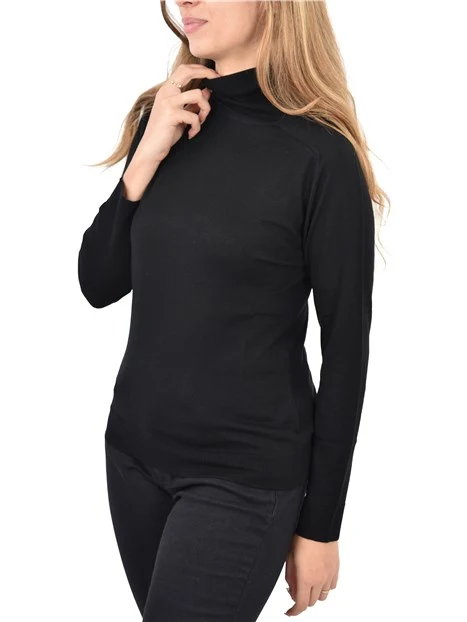 MAGLIA DOLCEVITA FIT ADERENTE DONNA NERO