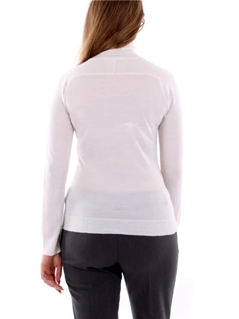 MAGLIA DOLCEVITA FIT ADERENTE DONNA  BIANCO