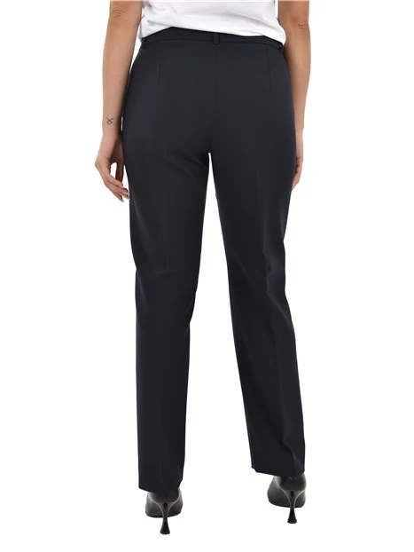 PANTALONI CHINO CON CHIUSURA NASCOSTA DONNA BLU