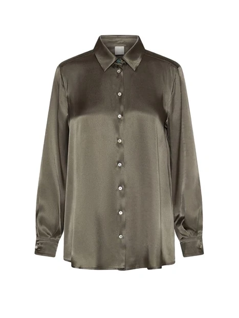 CAMICIA MISTO SETA BUNNY DONNA VERDE