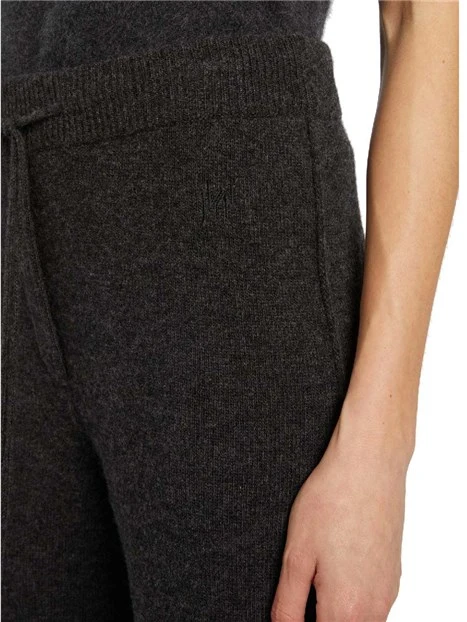 JOGGERS CON LOGO RICAMATO DONNA ANTRACITE