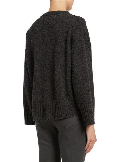 MAGLIA IN LANA AMELIA DONNA ANTRACITE