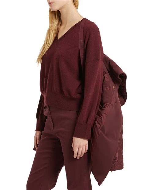 PIUMINO LUNGO TRAPUNTATO GHIA DONNA BORDEAUX