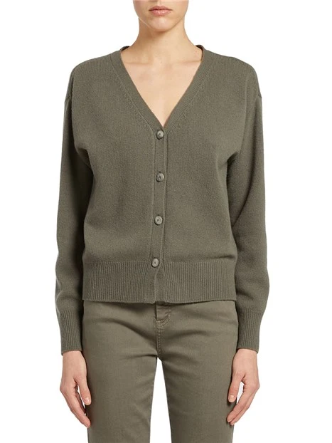 MAGLIA GIROCOLLO CON SCOLLO POSTERIORE REVERSIBILE DONNA VERDE