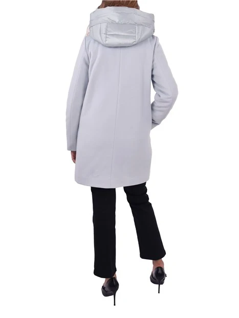 PIUMINO IN PANNO SOFT CON CAPPUCCIO DONNA AZZURRO