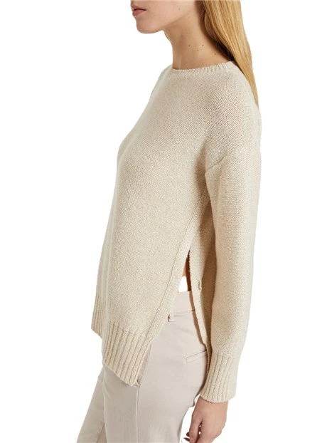 MAGLIA CON PAILLETTES ENNIO DONNA BIANCO