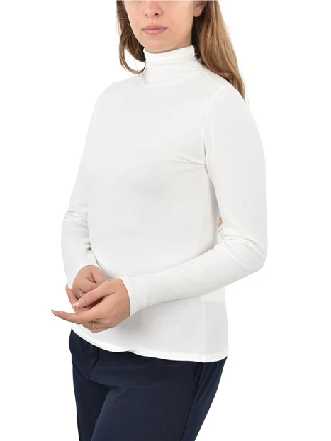 MAGLIA DOLCEVITA FILATO IN VISCOSA DONNA BIANCO