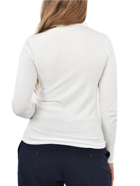 MAGLIA DOLCEVITA FILATO IN VISCOSA DONNA BIANCO