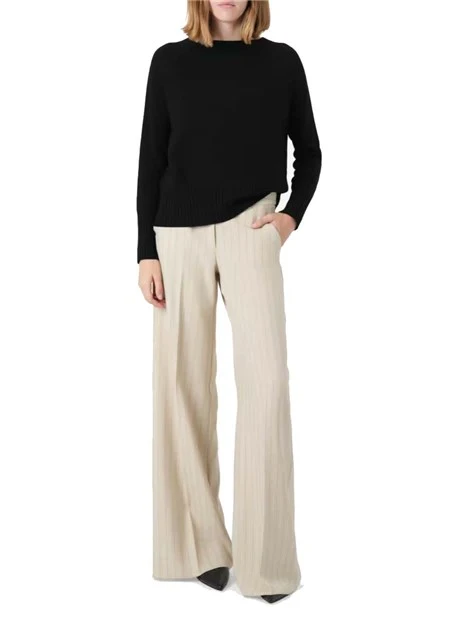 MAGLIA OVERSIZE IN MISTO CASHMERE SPIDER DONNA NERO