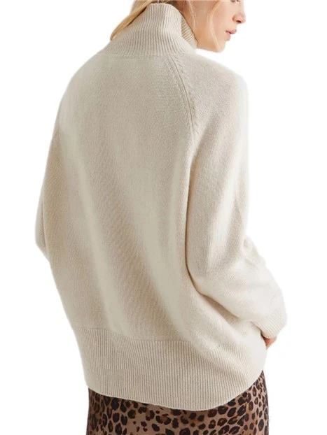 MAGLIA DOLCEVITA IN LANA E CASHMERE ISMAELE DONNA AVORIO