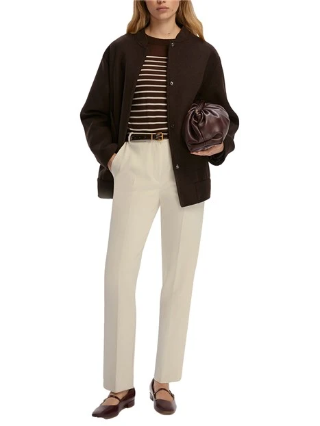 PANTALONE A SIGARETTA DONNA AVORIO