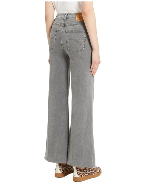PANTALONI PALAZZO WLCROP DONNA GRIGIO