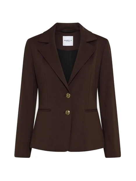 GIACCA BLAZER IN PUNTO MILANO DEBUTTO DONNA MARRONE