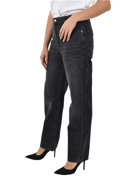 JEANS BOYFRIEND TOMBOY DONNA NERO