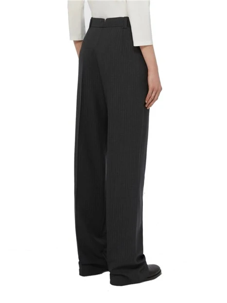 PANTALONE PALAZZO CON TASCHE ALLA FRANCESE DONNA GRIGIO