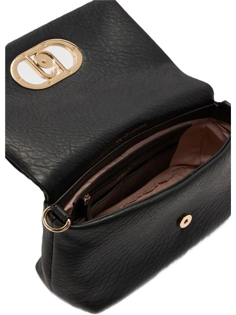 BORSA A SPALLA CON MANICO A CATENA REMOVIBILE DONNA NERO