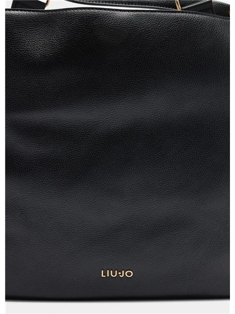 BORSA A MANO GRANDE CON MANICI E TRACOLLA DONNA NERO