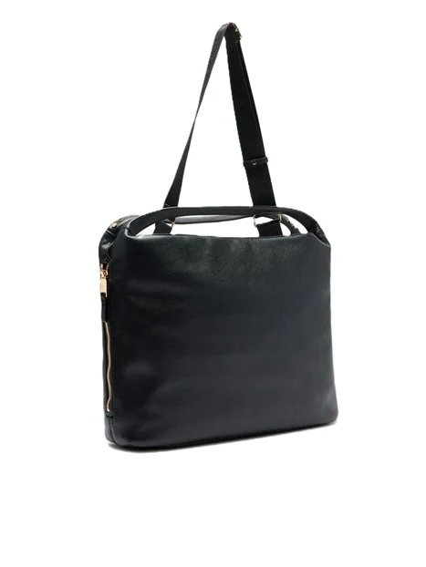 BORSA A MANO GRANDE CON MANICI E TRACOLLA DONNA NERO