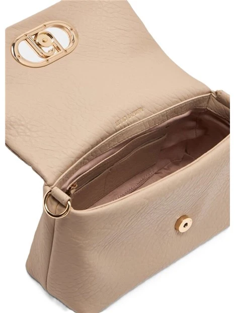 BORSA A SPALLA CON MANICO A CATENA RIMOVIBILE DONNA BEIGE