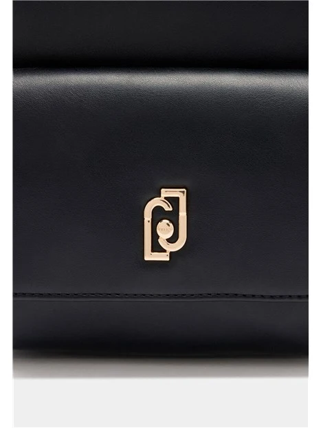 ZAINO CON TASCA FRONTALE E POCHETTE REMOVIBILE DONNA NERO