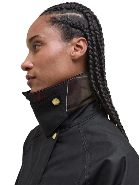 GIACCA CERATA MODERN BEADNELL DONNA NERO