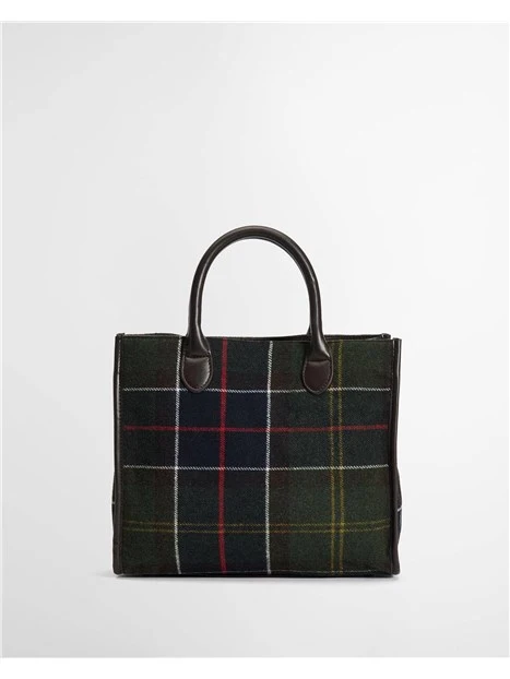 BORSA TOTE BARRHIL IN TARTAN
