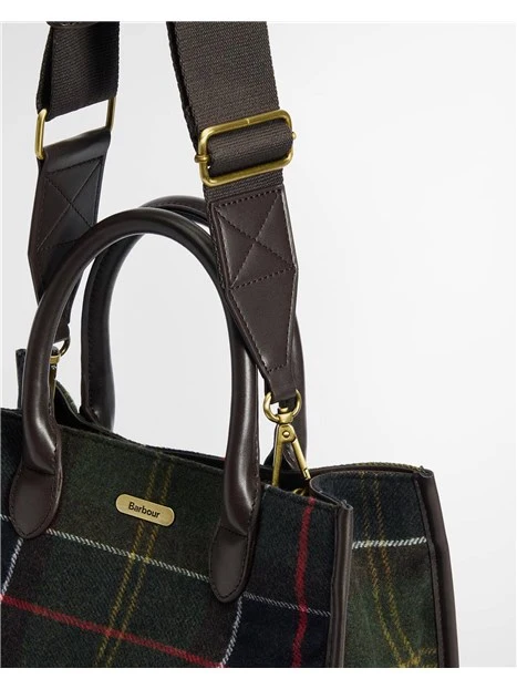 BORSA TOTE BARRHIL IN TARTAN