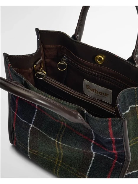 BORSA TOTE BARRHIL IN TARTAN