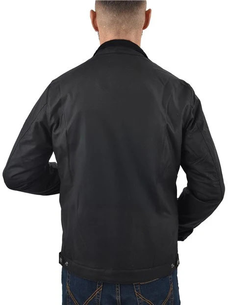 GIACCA CERATA CON IMBOTTITURA UOMO NERO