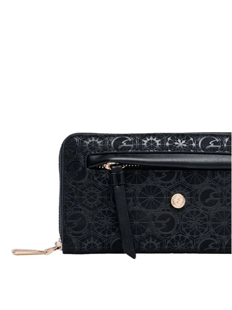PORTAFOGLIO TEODOSIA CASUAL L.ZIP DONNA NERO