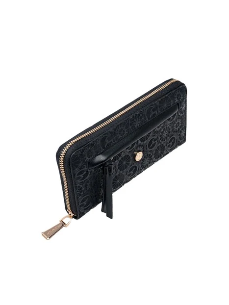 PORTAFOGLIO TEODOSIA CASUAL L.ZIP DONNA NERO