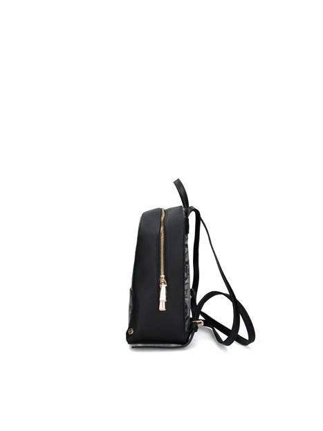 ZAINO CON FANTASIA GEOMETRICA DONNA NERO