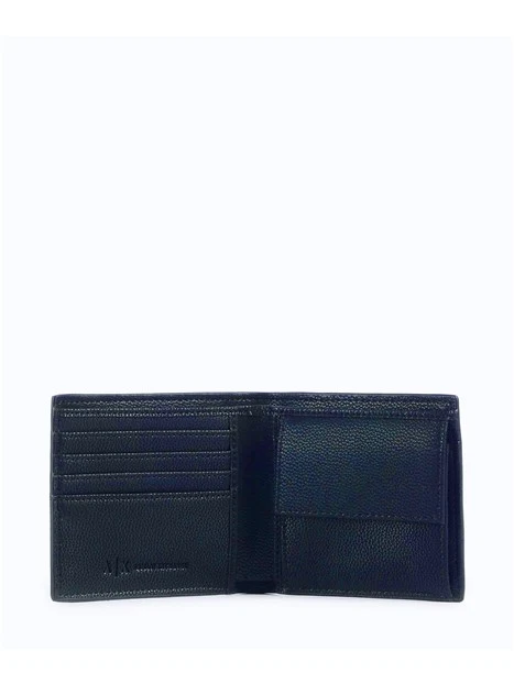 PORTAFOGLIO COMPATTO IN SIMILPELLE UOMO BLU