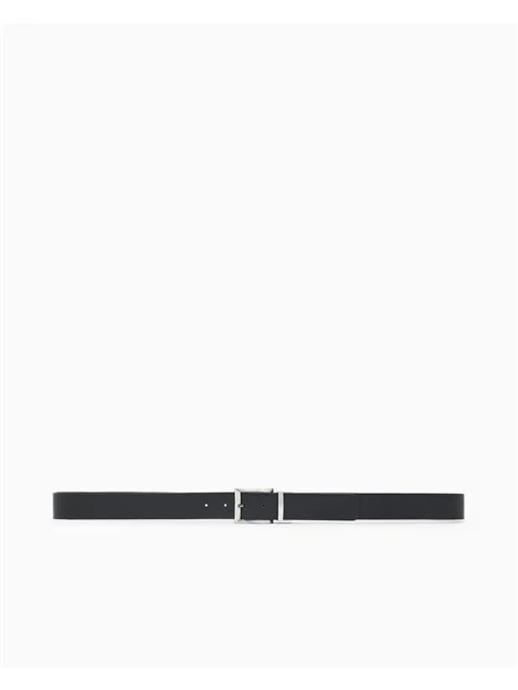 CINTURA IN PELLE REVERSIBILIE UOMO NERO