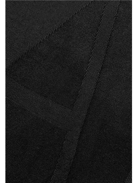 SCIARPA CON MOTIVO AX TONO SU TONO DONNA NERO