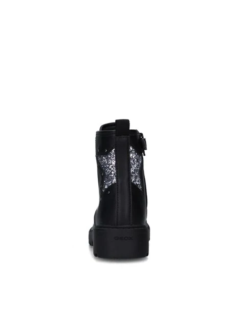 STIVALETTI TACCO BASSO CASEY J9420G03WEW BAMBINA NERO