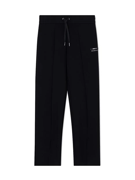 PANTALONI JOGGERS CON SPACCO ALLE CAVIGLIE DONNA NERO