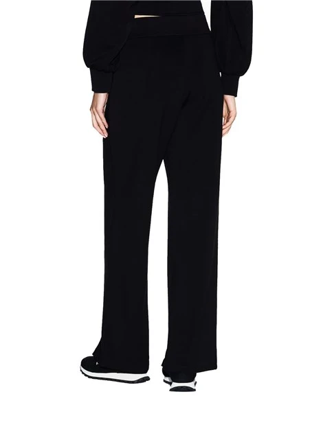PANTALONI JOGGERS CON SPACCO ALLE CAVIGLIE DONNA NERO