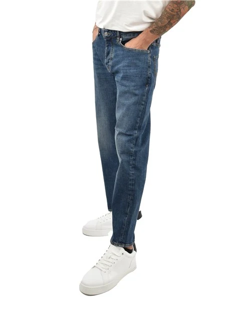 JEANS REGULAR 5 TASCHE VESTIBILITA' COMODA UOMO BLU