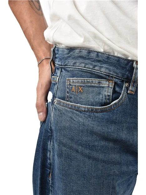JEANS REGULAR 5 TASCHE VESTIBILITA' COMODA UOMO BLU