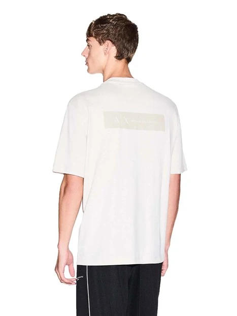 T-SHIRT MANICA CORTA CON DTAMOA GRAFICA SUL RETRO UOMO BIANCO