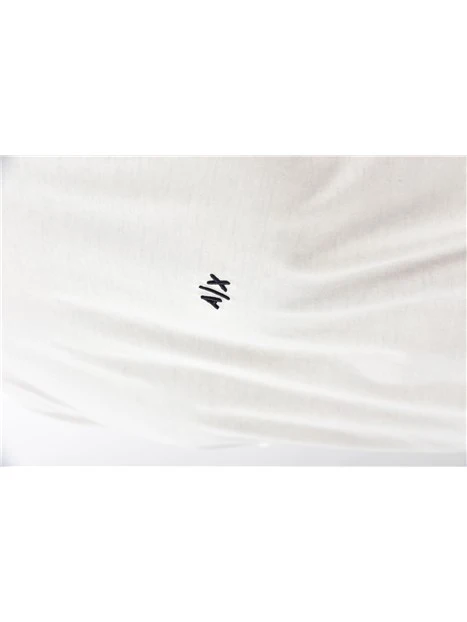 T-SHIRT MANICA CORTA CON LOGO RICAMATO UOMO BIANCO