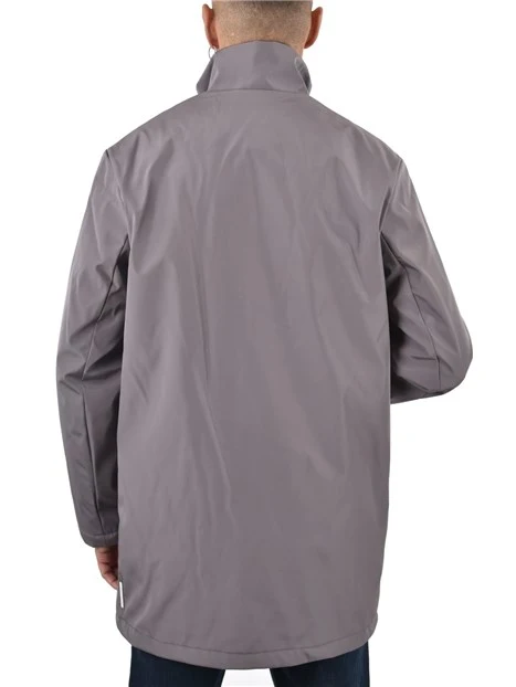 CAPPOTTO CON TESSUTO ANTIVENTO UOMO GRIGIO