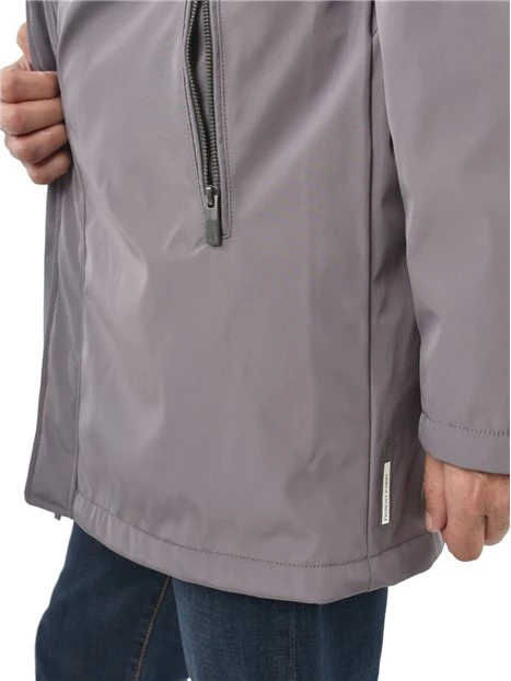 CAPPOTTO CON TESSUTO ANTIVENTO UOMO GRIGIO