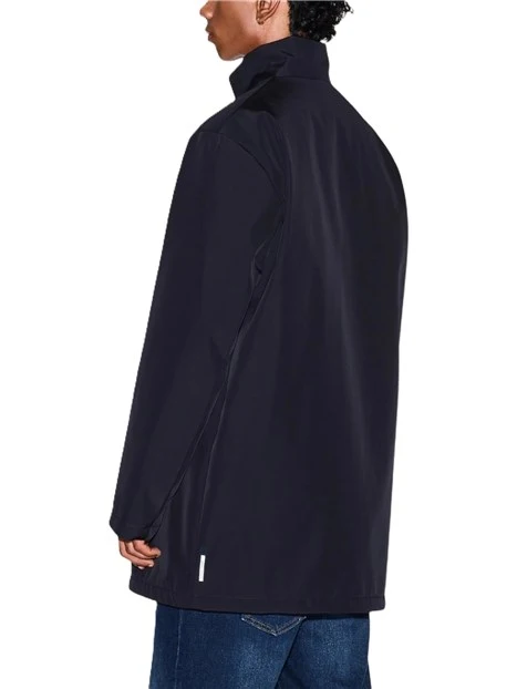 GIACCA CON COLLO ALTO IN TESSUTO TECNICO UOMO BLU